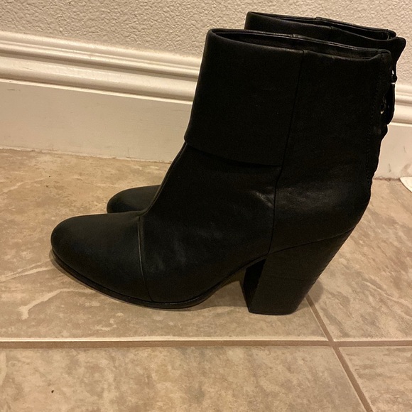 Rag & bone black booties size 8 - Picture 2 of 5